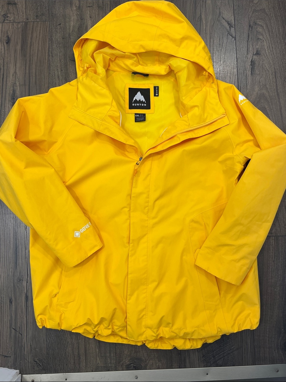 Burton Bright Yellow Gore-Tex Powline Hooded Jacket